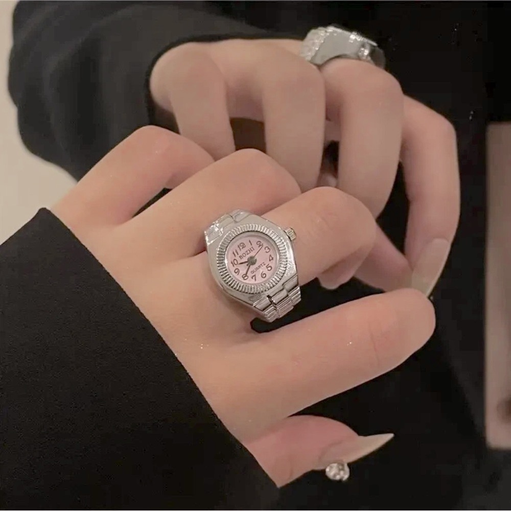 Ring Watch | NEW | Unique & Stylish Stainless Steel Stretch Band | Silv or Gold
